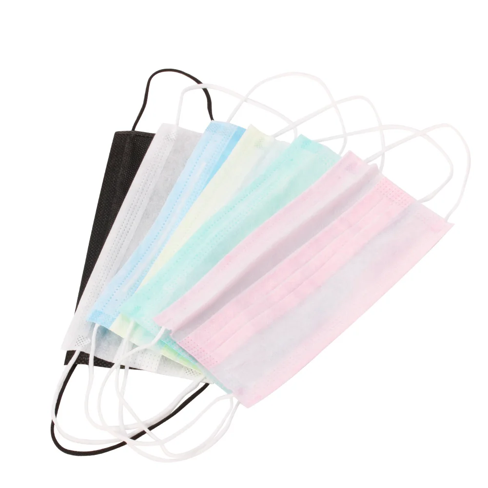 

New 3-Ply Earloop 50pcs Medical Face Mouth Masks Dental Nail Health Disposable