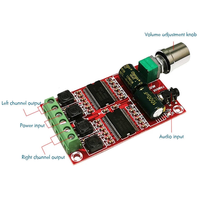  Due Canali Digital Audio Amplificatore Consiglio 20W x2 Dual-Core Chip Ad alta Risoluzione di Class