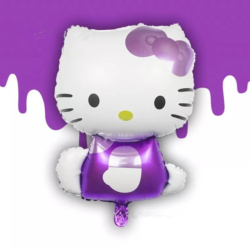 116x68 см Большой размер hello kitty кошка фольгированный шар мультфильм Свадьба День рождения украшение для детей надувные воздушные шары - Цвет: style 6