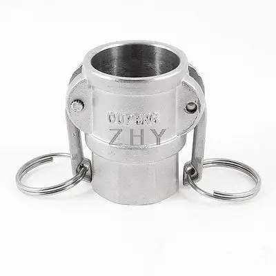 

2.4" Long 1" PT Female Thread to 1.5" Slip Model D Coupling Camlock Adapter