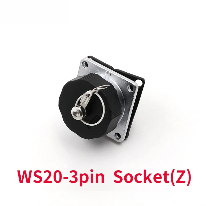WS20 разъемы 3 pin, высокое напряжение разъем розетка, Промышленный разъем питания, водонепроницаемый, противоударный, IP68