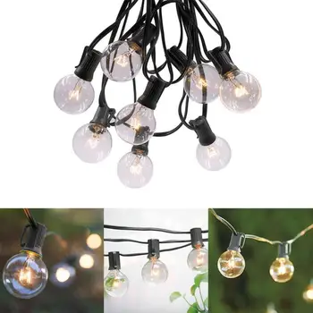 

G40 15m 50LED Ball Bulb Fairy String Light Waterproof Decorative Lamp for Garden High Light Efficiency No Thermal Radiation