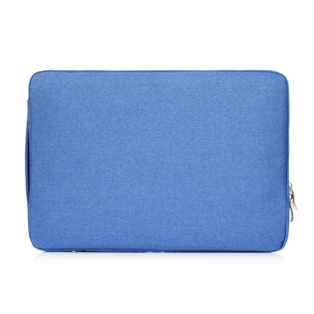 Синий 15 13 12 11 Inch Universal Laptop Bags Dustproof Portable Laptop Briefcase Liner Sleeve For MacBook Xiaomi HP Notebook Denim Bag - Цвет: Синий