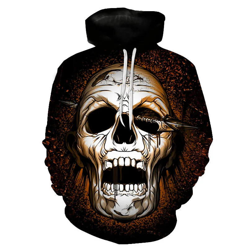 Waliicorners Gothic Style Retro Motorcycle Style Hip Hop Skull Hoodie Sweatshirt Mask Skeleton 3D Sportswear 20 Hd09d46e80f2942d0973e6e82a30f64a4L