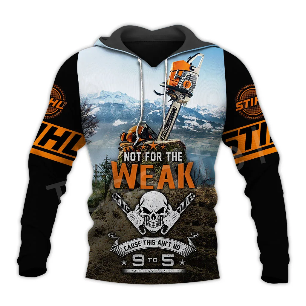 Conjunto de Moletom para Motociclista Ferramentas para Trabalhar com Motosserra Harajuku para Recém-nascidos Tessffel Zíper Moletom Cabolsa Masculino Mulheres S-6 3 –