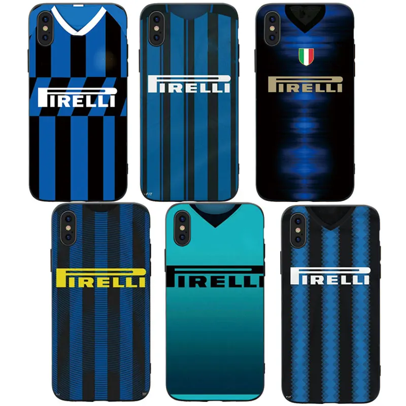 RKQ Футбол кофта «ФК Милан» Стиль Мягкий силиконовый чехол для телефона чехол для iPhone 5S, se, 6, 6 S, 7, 8 Plus X XS XR 11 Pro Max чехол из термопластичного полиуретана