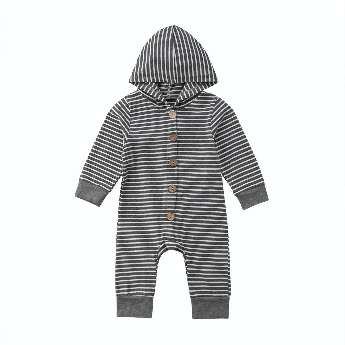 Pudcoco/комбинезон с капюшоном для маленьких мальчиков и девочек; детская верхняя одежда; комбинезон для новорожденных; одежда для маленьких девочек; детская одежда