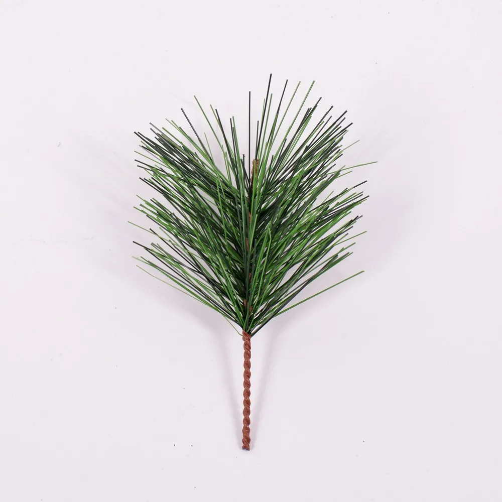 5 pieces of green artificial pine needle artificial plant fake flower handmade DIY Christmas home decorations