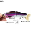 CCLTBA 3pcs/lot  Wobblers Fishing Bait 16.5cm 62g Glide Jointed Bait Artificial Rubber Tail Shad Swimbait Fishing Tackle ► Photo 3/6