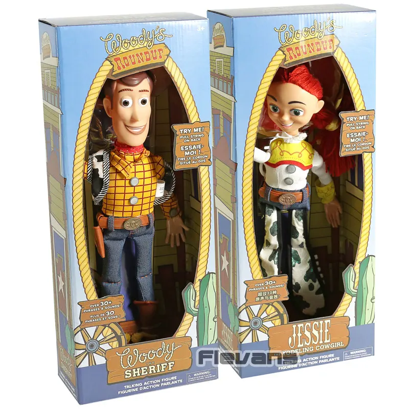 

Toy Story Talking Woody Jessie Buzz Lightyear Rex Bullseye Collectible Figure Speaking Toy Doll