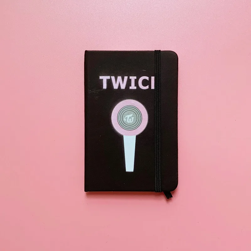 twice KPOP онлайн блокноты из искусственной кожи BLACKPINK GOT7 TWICE SEVENTEEN IZONE TXT мягкие блокноты для заметок 9*14 см 160 страниц - Цвет: twice