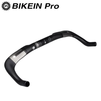 

BIKEIN 380/400/420/440mm Cycling Road Bike Handlebar Full 3k Carbon Road Bicycle TT Handlebar Matte For Rest Handlebar 145g Only