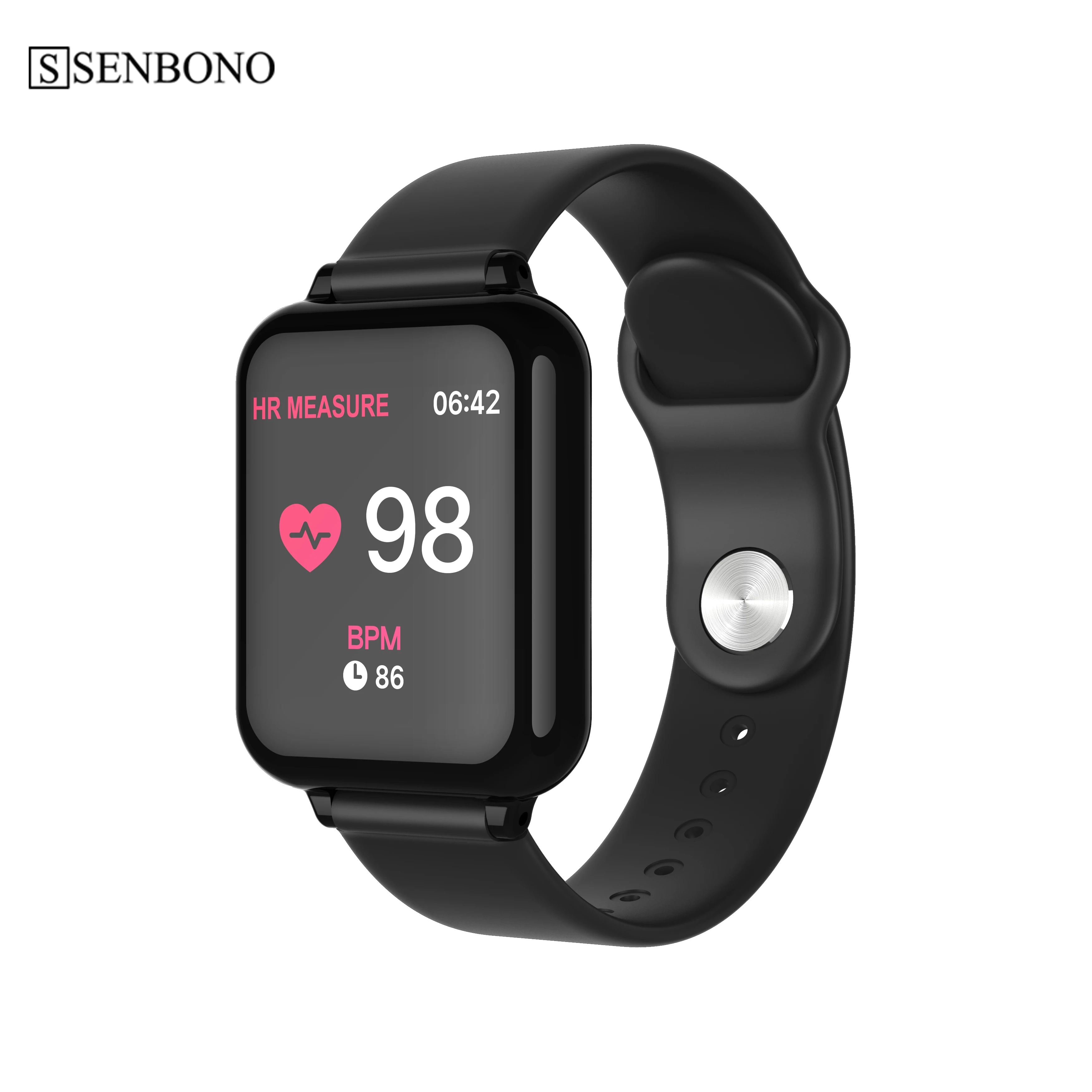 SENBONO B57 Смарт-часы IP67 водонепроницаемые спортивные мужские женские пульсометр Монитор артериального давления фитнес-трекер умный Браслет