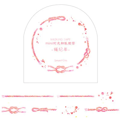 Мини деко бумага Тонкий цветочный розовый Васи клейкие ленты японские канцелярские маскировки ленты школьные принадлежности наклейки Скрапбукинг - Цвет: A