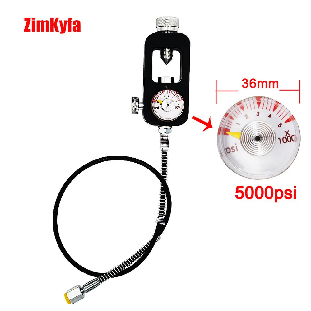 

PCP Air Gun Rifle CHARGER Filling Charging Adaptor Gauge with 60cm DN2 Hose