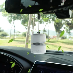 Minipurificador de aire portátil para coche, purificador iónico de aire fresco, difusor de Aroma, elimina el polvo, humo, accesorios para vehículo