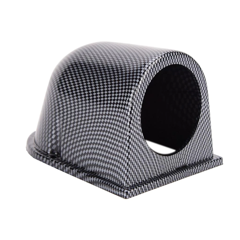 Carbon 2'' 52mm Car Motorcycle Universal Single Dash Gauge Pod Mount Holder Side