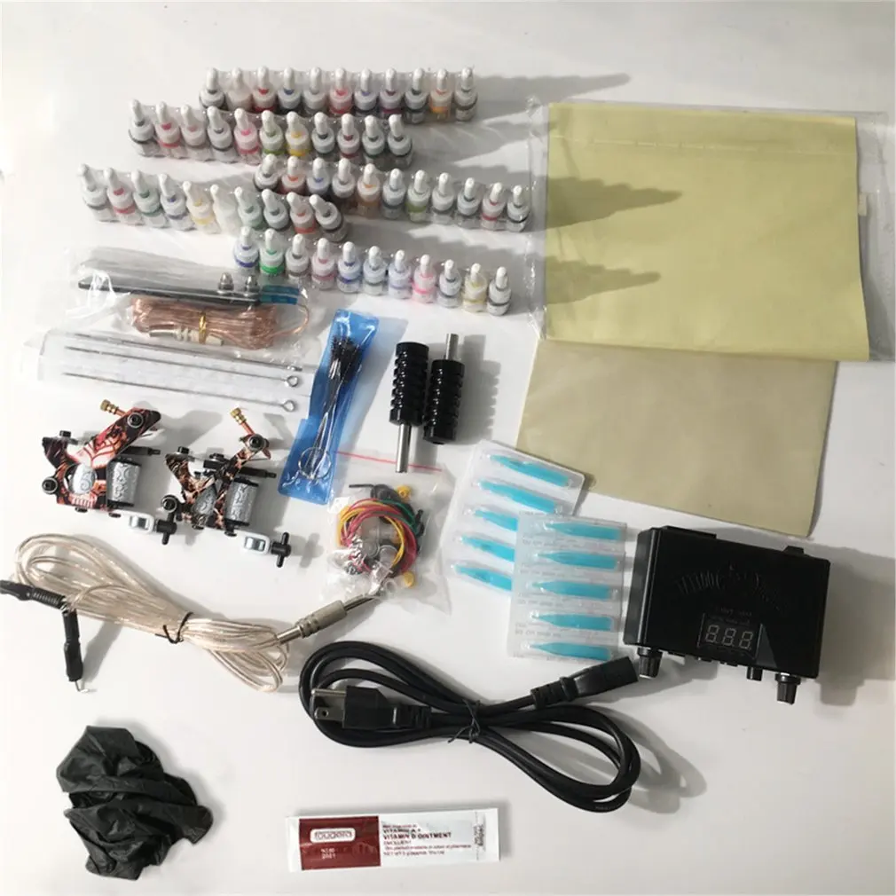 

Double Flower 54 Color Tattoo Machine Set Us Regulations
