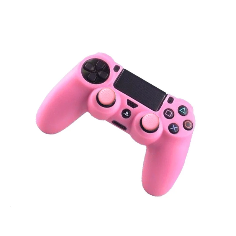 Унив. Игровой 2 в 1 мягкий силиконовый резиновый чехол для игровой станции Dualshock 4 PS4 DS4 Pro тонкий беспроводной контроллер кожа + 2 ручки
