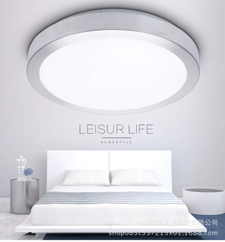 

LED Ceiling Lamp Simple Circle Living Room Office Lights Bedroom Balcony Aisle Lights Kitchen lv cai deng Direct Selling