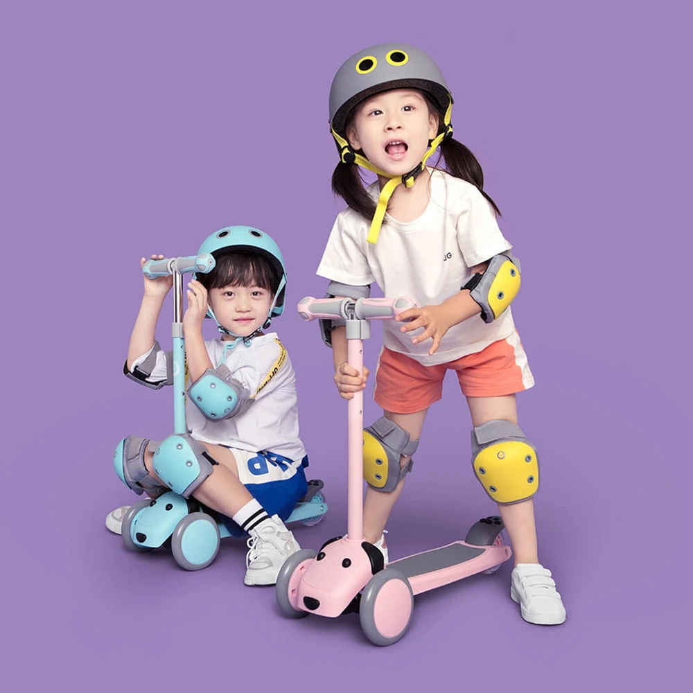 

XIAOXUN Kids Puppy Shape Adjustable Scooter Flash Wheel Tricycle from xiaomi youpin
