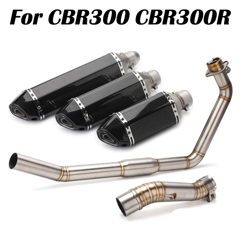 2014-2021 CBR300R MGP Carbon Fiber Exhaust Slip On Hotbodies Racing CB300 CB500