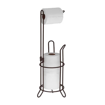 

Toilet Paper Holder Kitchen Bathroom Vertical Roll Holder Kitchen Towel Roll Paper Tissue Stand Organizer Rack
