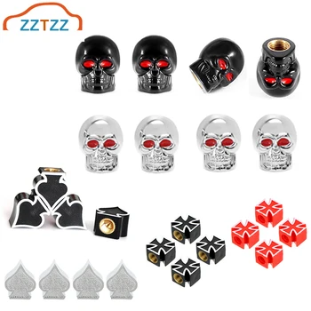 

ZZTZZ Cars Bicycle Tire Valve Caps Universal Dustproof Wheel Stem Air Valve Caps Tire Valve Auto Truck