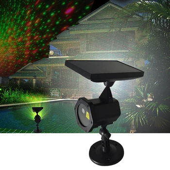 

Waterproof Solar Power LED Projector Light Projection Flash Light Colorful Outdoor