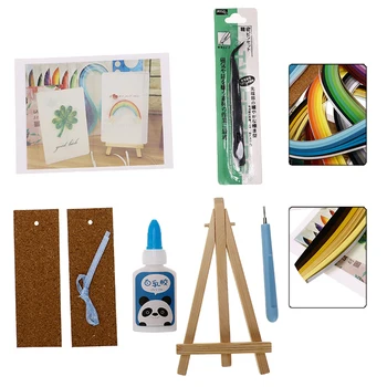 

Quiling Paper DIY Creative Retro Bookmark Beginners Basics Kindergarten Assignment Children Handmade Set Kit Material