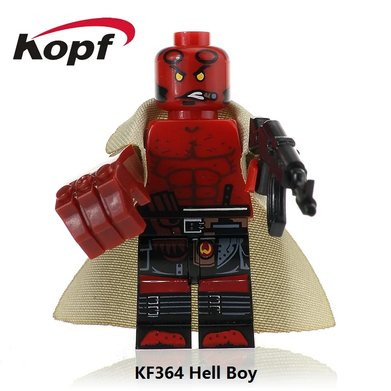 20 шт. строительные блоки Супер Герои модель Canuck Hell фигурки мальчика Prowler Hell Boy Luke Cage Flight Captain для детей игрушки KF364