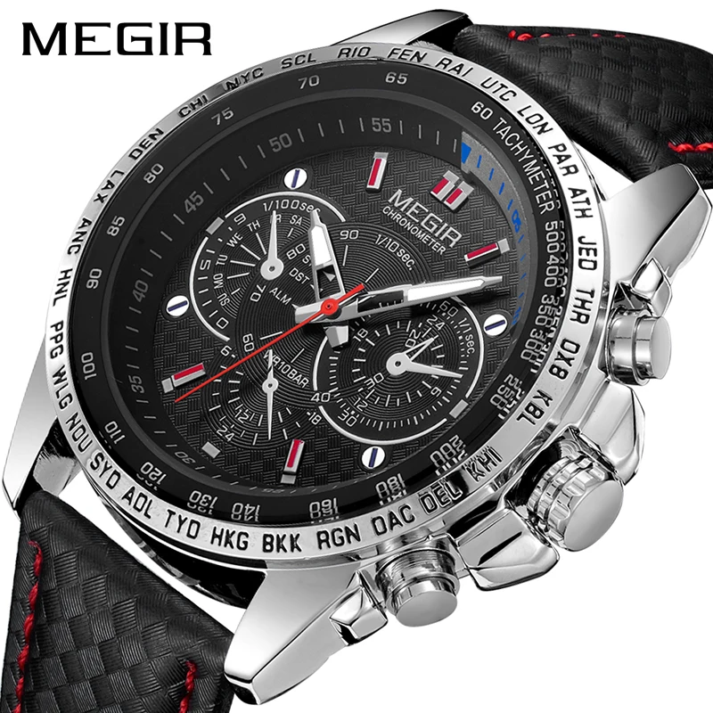Preise MEGIR Herren Uhren Top Brand Luxus Quarzuhr Männer Mode Luminous Armee Wasserdicht Männer Armbanduhr Relogio Masculino 2019