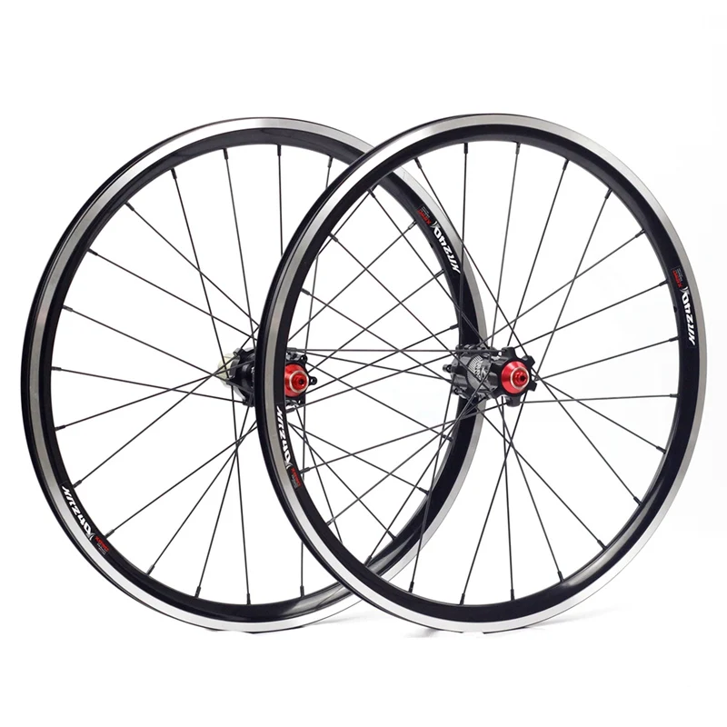 2" 451 406 алюминиевые колеса дисковый тормоз 24 мм высота 24H для мини Velo складывающийся BMX лежачий велосипед Minivelo набор колес