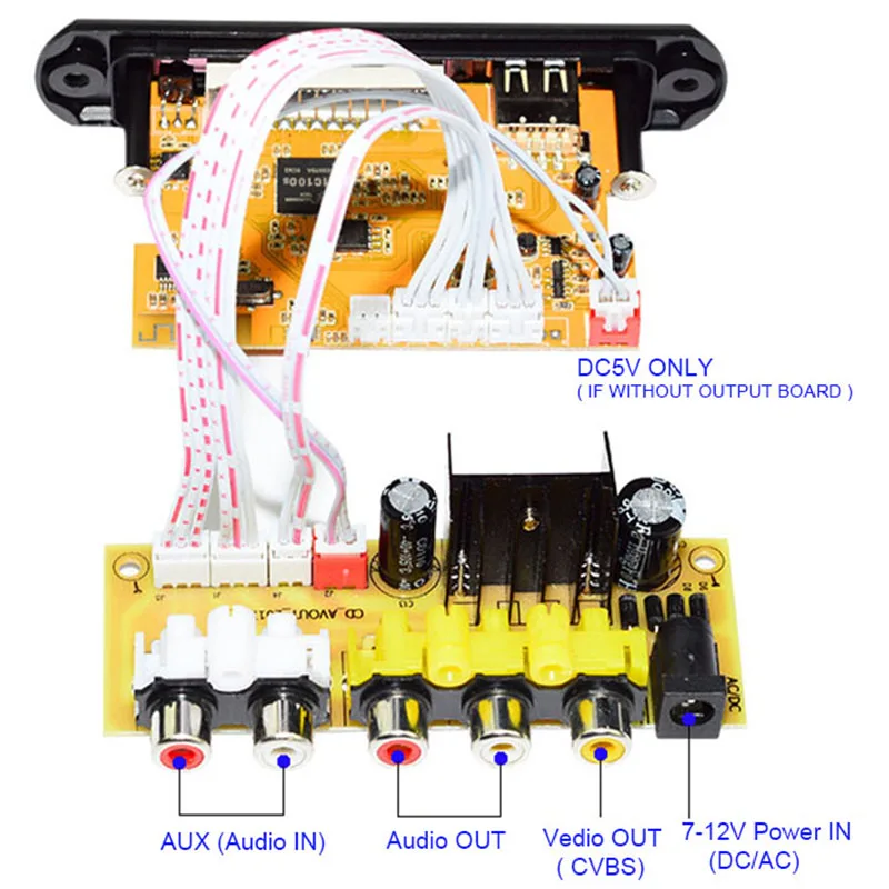  Hd Dts Cvbs Usb Rca Audio Video Modulo per Il Fai da Te Tv Box Ebook Mtv Scheda Del Controller Blue