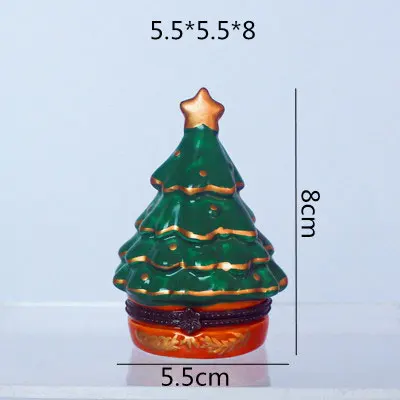 H8cm tree Европейский стиль, керамический чехол для рождественской елки, украшения для дома, фарфор, украшение, аксессуары, подарок для девочек - Цвет: H8cm tree