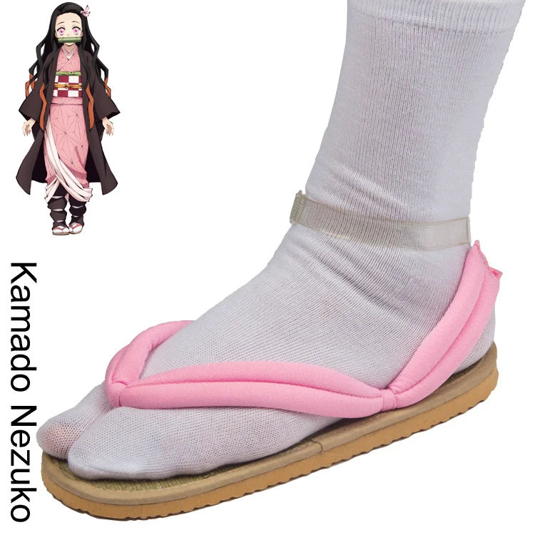 Kamado Nezuko LCSP/японское аниме «убийца демонов»; Kimetsu no Yaiba Kamado Tanjirou Kanroji Mitsuri; маскарадный костюм; обувь всех персонажей - Цвет: Kamado Nezuko