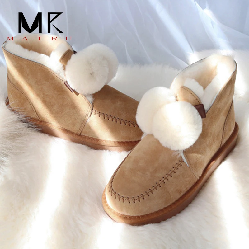 MAIRU/ г.; г.; зимние сапоги из натуральной овечьей кожи; женские ботинки наивысшего качества в австралийском стиле; зимние женские теплые ботинки; botas mujer