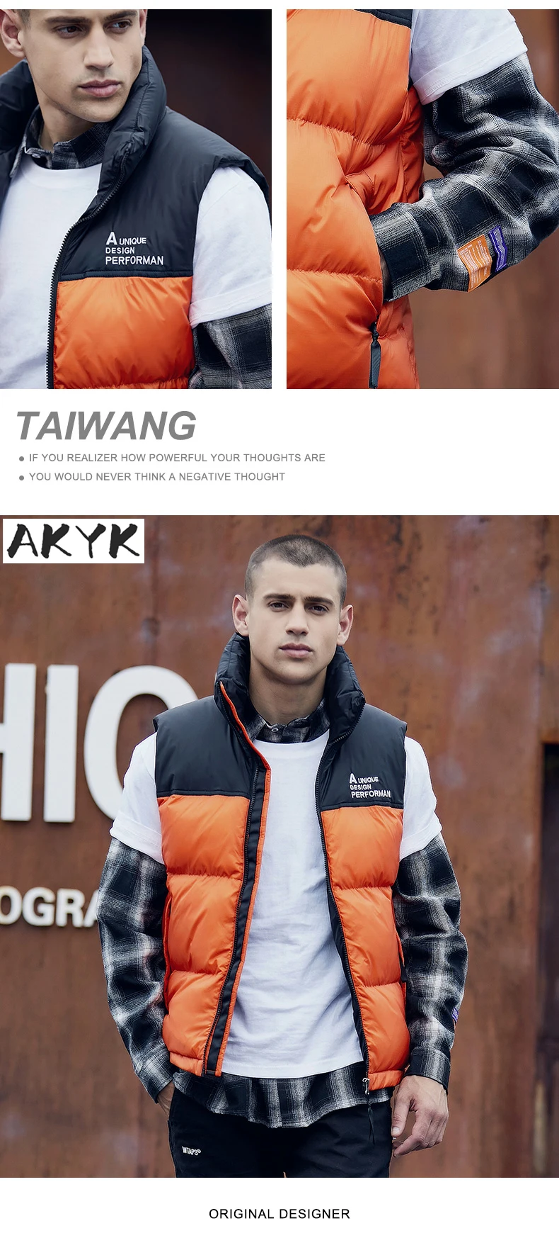 Зимний мужской Повседневный хлопковый жилет