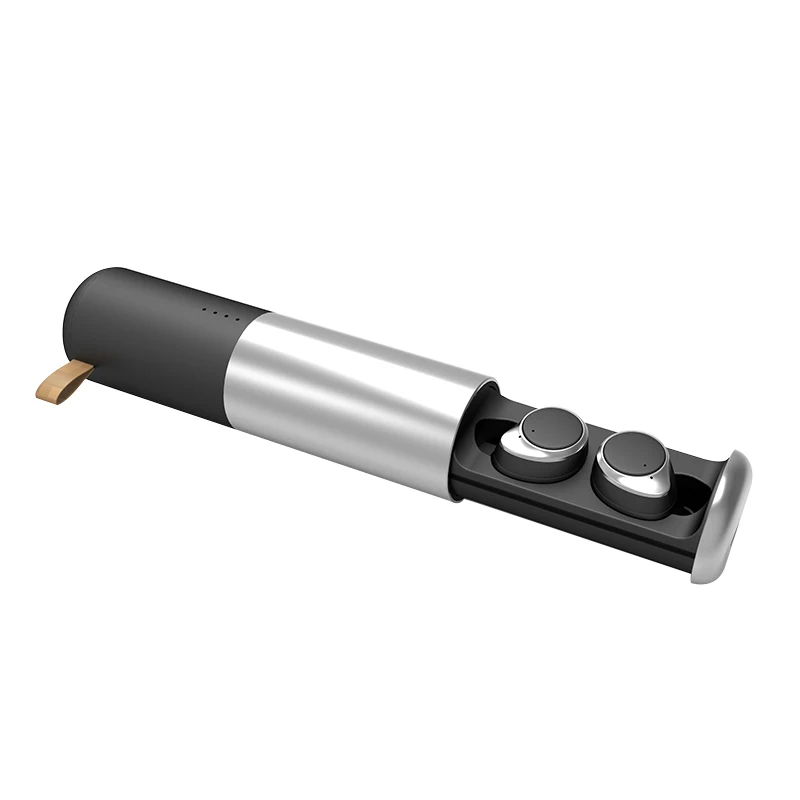 Black Silver 5,0 Bluetooth наушники D16 беспроводные наушники 6D стерео наушники Поддержка IOS/ANDROID/WINDOWS - Цвет: Black Silver