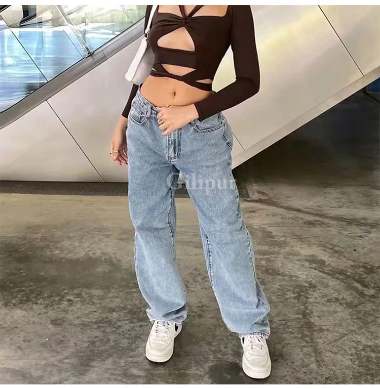 Low Rise Jeans Women Baggy Jeans 2021 