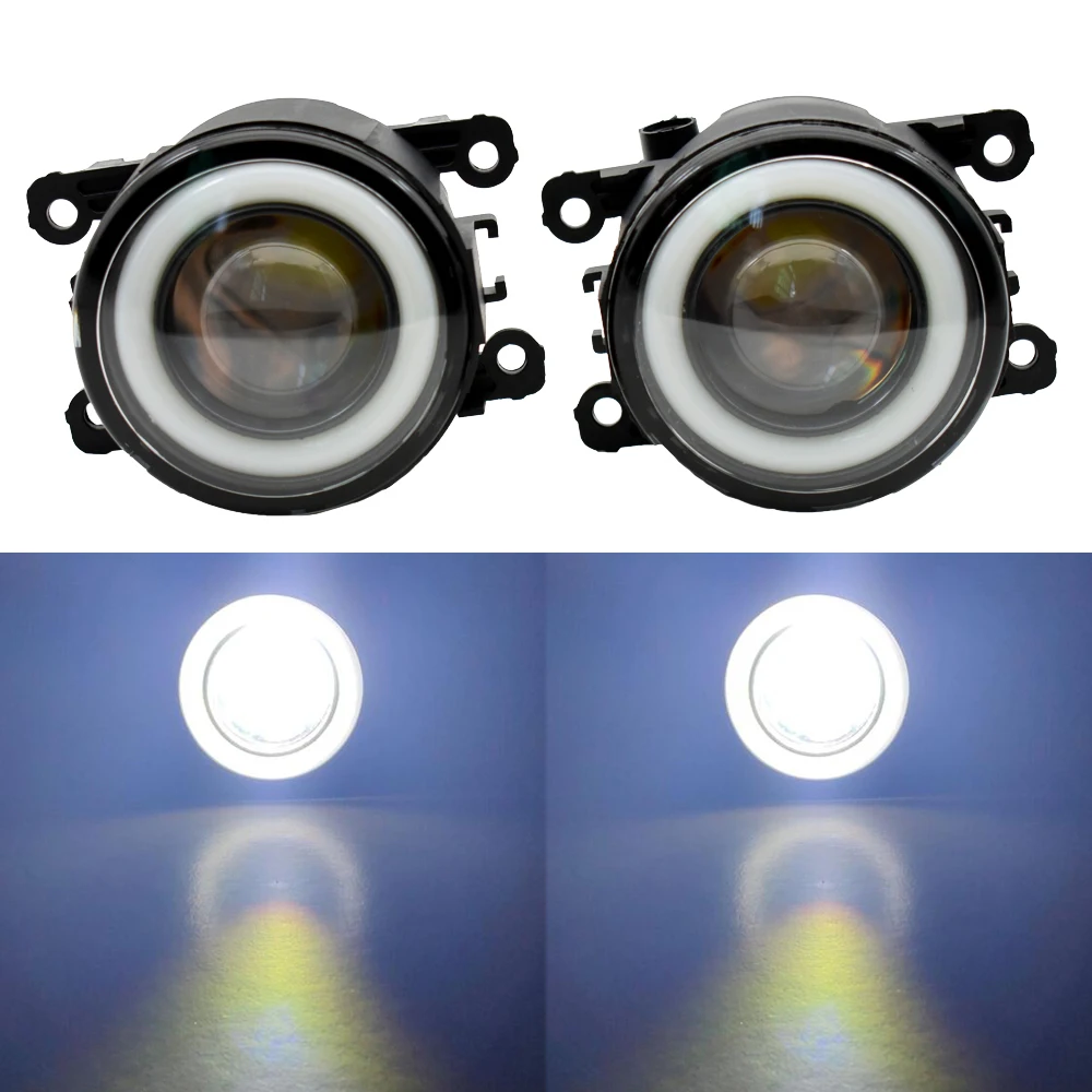 2x(левый+ правый) Ангел глаз Противотуманные фары светодиодный фонарь для Renault TWINGO GRAND SCENIC MASTER trafc LOGAN Лагуна Дастер Kangoo широта