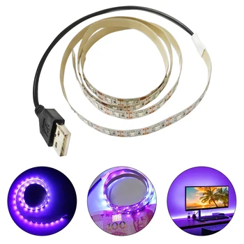

USB 5V Sterilization Disinfection MoneyDetector UV Ultraviolet LED Purple Light Bar Home Decoration Lamp UV LED Strip Light