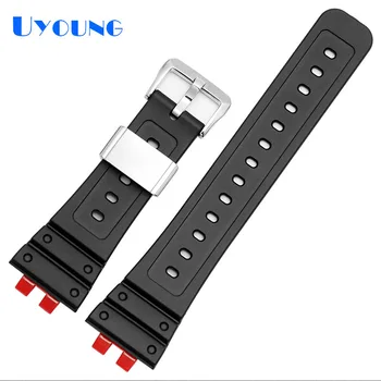 

Silicone watchbands fit casioGMW-B5000-1GMW-B5000D waterproof black watch band replace rubber watch strap accessories watchstrap