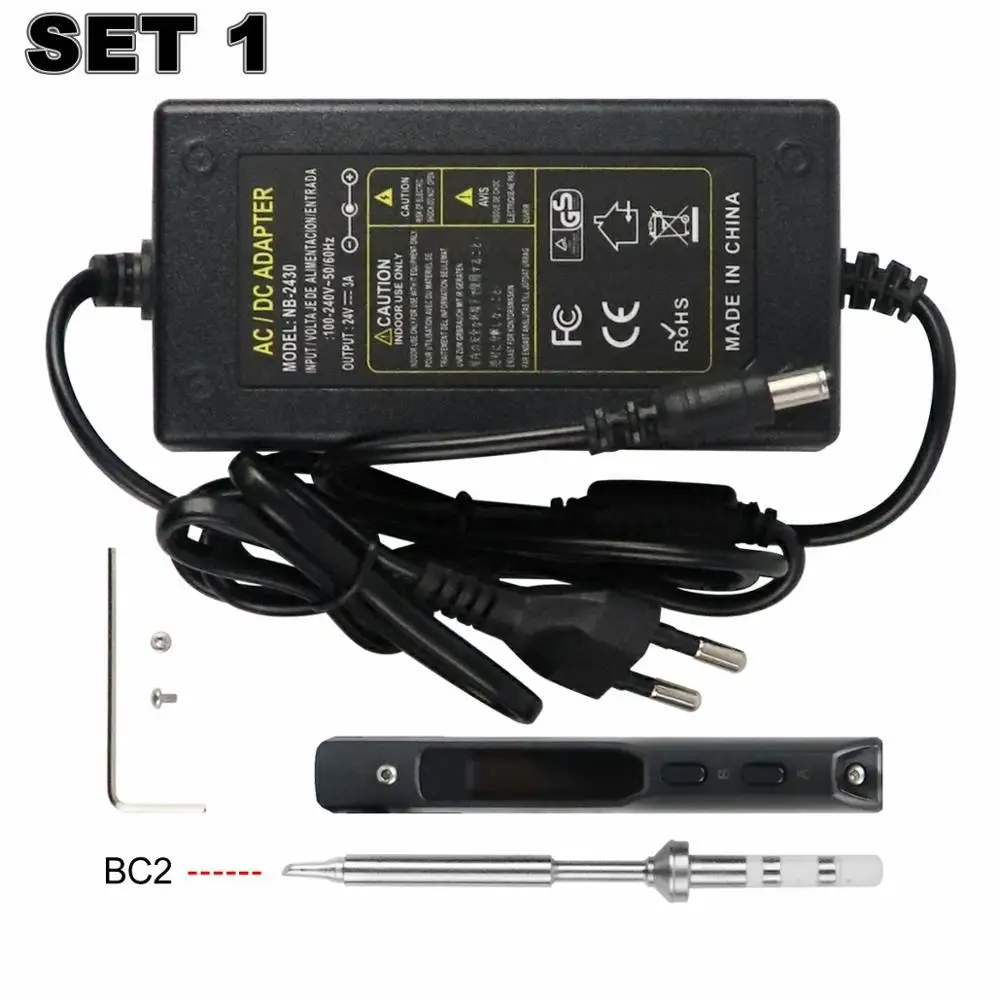 TS100 65 Вт Мини электрическая паяльная станция цифровой OLED экран Регулируемая