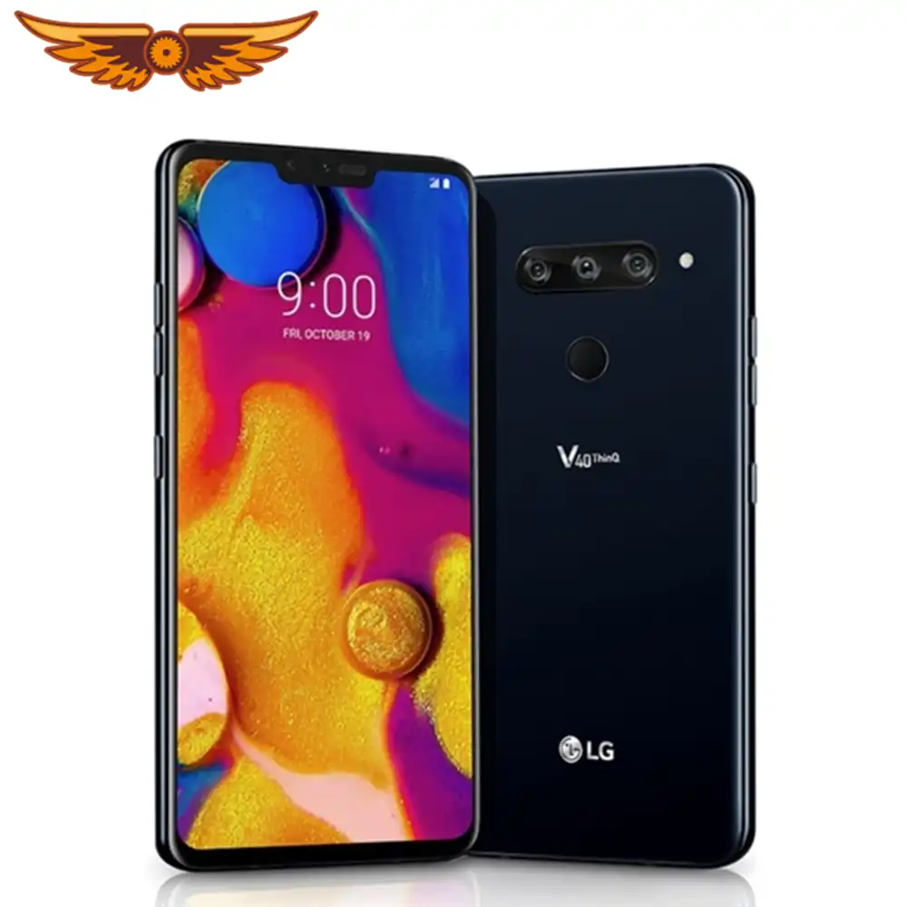 Dhl 送料無料オリジナル Lg V40 Thinq 6 4 インチ V405ua 4 ギガバイトの Ram 64 ギガバイト Rom 16mp トリプルカメラ Lte シングル Sim ロック解除携帯電話 携帯電話 Aliexpress