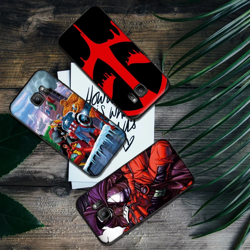Мягкий силиконовый чехол для телефона Marvel Wade Winston Wilson Samsung Galaxy S6 S8 Edge S7 S9 Plus S10 S10E Note