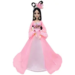 Многоцветное платье для косплея для кукол 1/6 традиционная Китайская древняя Спящая красавица Костюм одежда вечерние платья игрушки