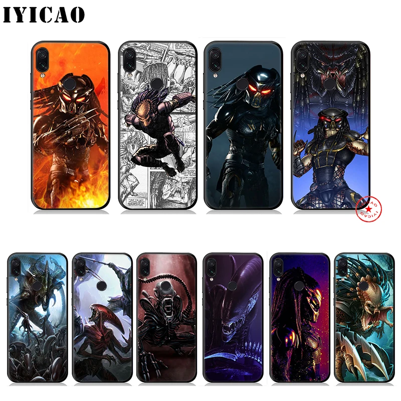

IYICAO Alien Vs Predator Soft Case for Redmi K20 7A 7 6 Pro 6A 5 Plus 5A 5 4X 4A for Redmi S2 Go Silicone Cover