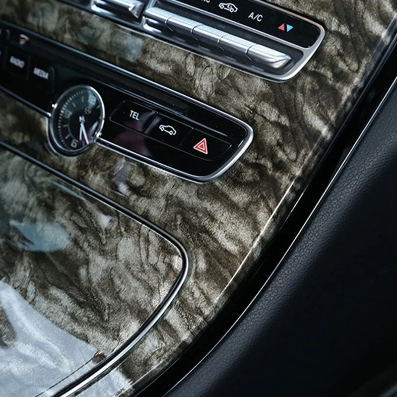 Мраморный узор Стиль центральной консоли панели украшения ABS 2 шт. для Mercedes Benz C Class W205 GLC X253-18 интерьерные наклейки