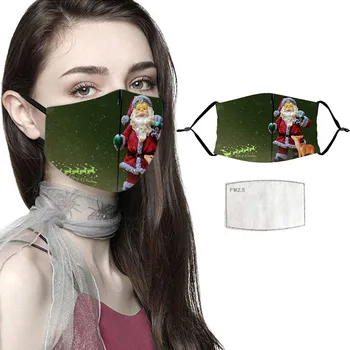 

Adult Unisex Fashion Christmas Windproof Face Shield Reusable Face Shield Face Mask Cloth Mouth Mask Washable Breathable Masque